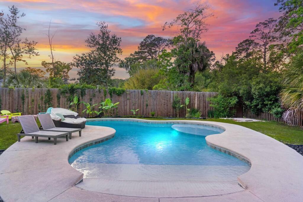 2 King Suites~Private Pool+Hot Tub~2Mi From Beach St. Simons Island Exterior foto