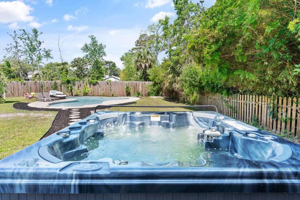 2 King Suites~Private Pool+Hot Tub~2Mi From Beach St. Simons Island Exterior foto