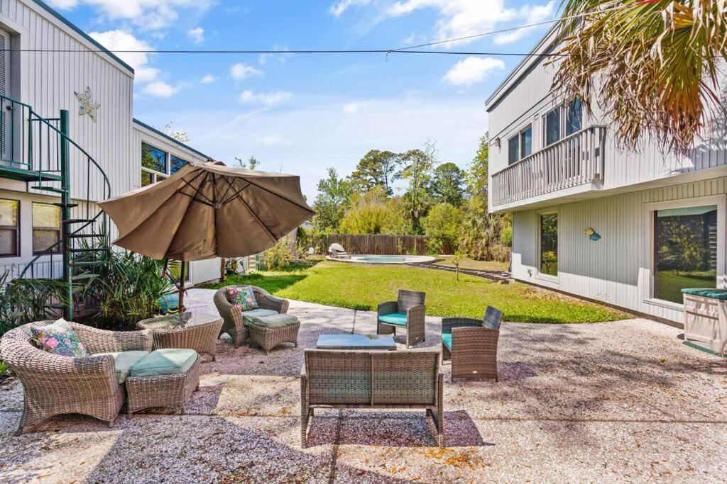 2 King Suites~Private Pool+Hot Tub~2Mi From Beach St. Simons Island Exterior foto