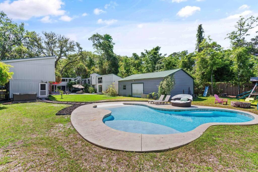 2 King Suites~Private Pool+Hot Tub~2Mi From Beach St. Simons Island Exterior foto